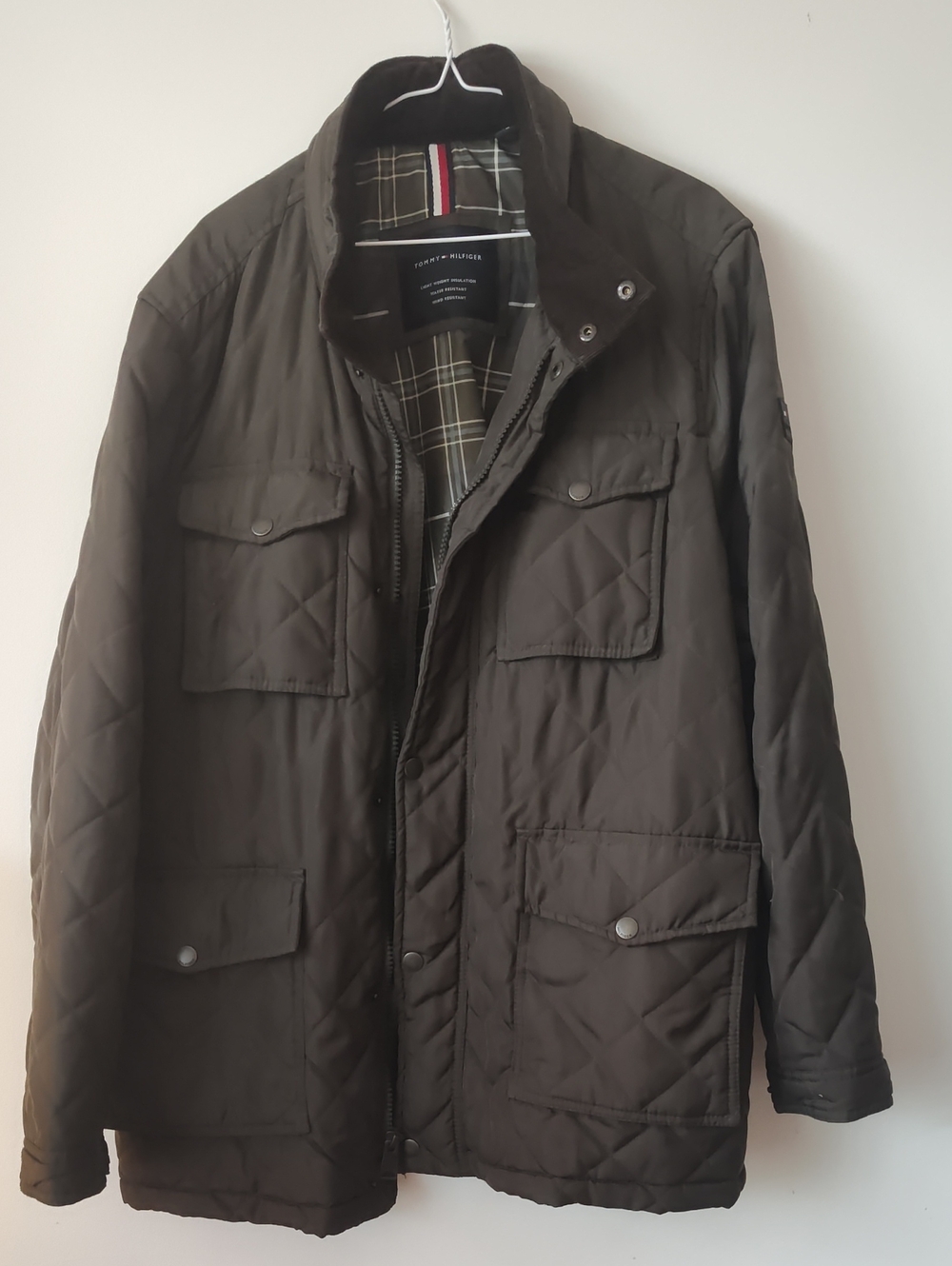 Tommy Hilfiger Quilted Field Jacket in Dark Green